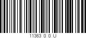 Código de barras (EAN, GTIN, SKU, ISBN): '11363_0_0_U'
