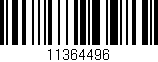 Código de barras (EAN, GTIN, SKU, ISBN): '11364496'
