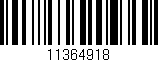 Código de barras (EAN, GTIN, SKU, ISBN): '11364918'