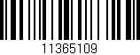 Código de barras (EAN, GTIN, SKU, ISBN): '11365109'