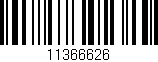 Código de barras (EAN, GTIN, SKU, ISBN): '11366626'