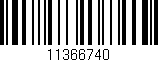 Código de barras (EAN, GTIN, SKU, ISBN): '11366740'