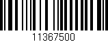 Código de barras (EAN, GTIN, SKU, ISBN): '11367500'