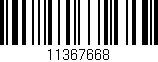 Código de barras (EAN, GTIN, SKU, ISBN): '11367668'