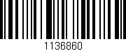 Código de barras (EAN, GTIN, SKU, ISBN): '1136860'
