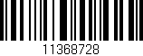 Código de barras (EAN, GTIN, SKU, ISBN): '11368728'