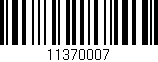 Código de barras (EAN, GTIN, SKU, ISBN): '11370007'