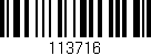 Código de barras (EAN, GTIN, SKU, ISBN): '113716'
