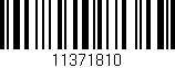 Código de barras (EAN, GTIN, SKU, ISBN): '11371810'