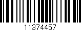 Código de barras (EAN, GTIN, SKU, ISBN): '11374457'