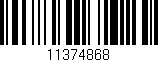 Código de barras (EAN, GTIN, SKU, ISBN): '11374868'