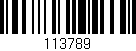 Código de barras (EAN, GTIN, SKU, ISBN): '113789'