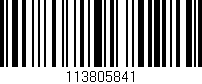 Código de barras (EAN, GTIN, SKU, ISBN): '113805841'