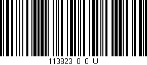 Código de barras (EAN, GTIN, SKU, ISBN): '113823_0_0_U'