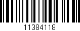 Código de barras (EAN, GTIN, SKU, ISBN): '11384118'