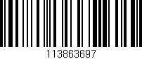 Código de barras (EAN, GTIN, SKU, ISBN): '113863697'