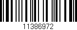 Código de barras (EAN, GTIN, SKU, ISBN): '11386972'