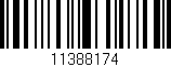Código de barras (EAN, GTIN, SKU, ISBN): '11388174'