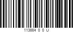 Código de barras (EAN, GTIN, SKU, ISBN): '113884_0_0_U'