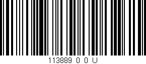 Código de barras (EAN, GTIN, SKU, ISBN): '113889_0_0_U'