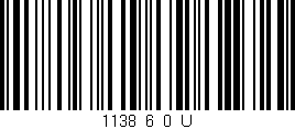 Código de barras (EAN, GTIN, SKU, ISBN): '1138_6_0_U'