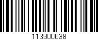 Código de barras (EAN, GTIN, SKU, ISBN): '113900638'