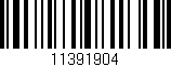 Código de barras (EAN, GTIN, SKU, ISBN): '11391904'