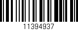 Código de barras (EAN, GTIN, SKU, ISBN): '11394937'
