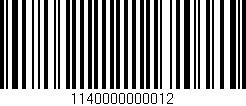 Código de barras (EAN, GTIN, SKU, ISBN): '1140000000012'