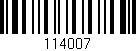Código de barras (EAN, GTIN, SKU, ISBN): '114007'