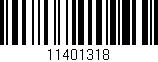Código de barras (EAN, GTIN, SKU, ISBN): '11401318'