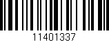 Código de barras (EAN, GTIN, SKU, ISBN): '11401337'