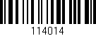 Código de barras (EAN, GTIN, SKU, ISBN): '114014'
