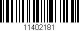 Código de barras (EAN, GTIN, SKU, ISBN): '11402181'