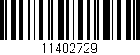 Código de barras (EAN, GTIN, SKU, ISBN): '11402729'