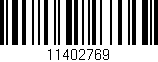 Código de barras (EAN, GTIN, SKU, ISBN): '11402769'