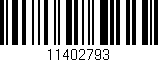 Código de barras (EAN, GTIN, SKU, ISBN): '11402793'