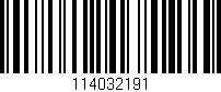 Código de barras (EAN, GTIN, SKU, ISBN): '114032191'