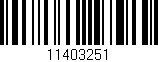 Código de barras (EAN, GTIN, SKU, ISBN): '11403251'