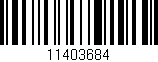 Código de barras (EAN, GTIN, SKU, ISBN): '11403684'