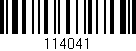 Código de barras (EAN, GTIN, SKU, ISBN): '114041'