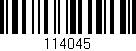 Código de barras (EAN, GTIN, SKU, ISBN): '114045'