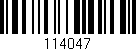 Código de barras (EAN, GTIN, SKU, ISBN): '114047'