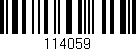 Código de barras (EAN, GTIN, SKU, ISBN): '114059'