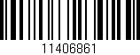 Código de barras (EAN, GTIN, SKU, ISBN): '11406861'