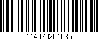 Código de barras (EAN, GTIN, SKU, ISBN): '114070201035'