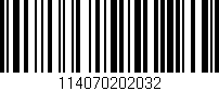 Código de barras (EAN, GTIN, SKU, ISBN): '114070202032'