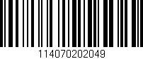 Código de barras (EAN, GTIN, SKU, ISBN): '114070202049'