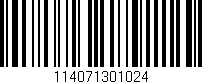 Código de barras (EAN, GTIN, SKU, ISBN): '114071301024'