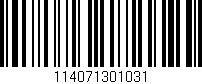 Código de barras (EAN, GTIN, SKU, ISBN): '114071301031'